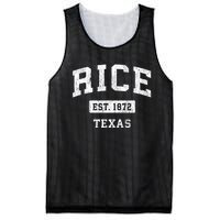 Rice Texas Tx Vintage Sports Established Mesh Reversible Basketball Jersey Tank