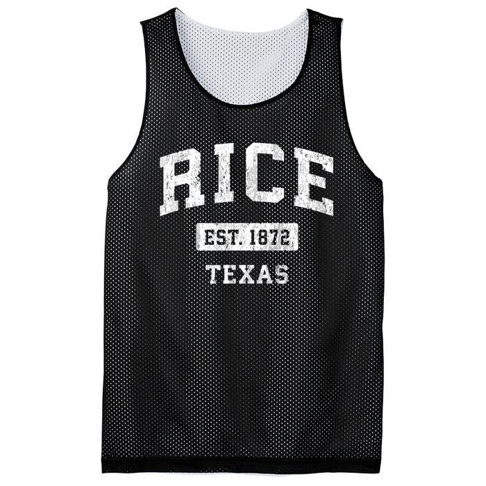 Rice Texas Tx Vintage Sports Established Mesh Reversible Basketball Jersey Tank