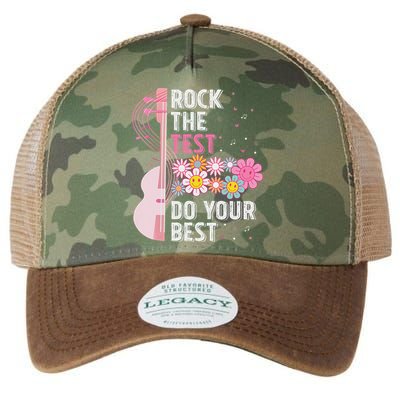 Rock The Test Do Your Best Testing Day Teachers Students Legacy Tie Dye Trucker Hat