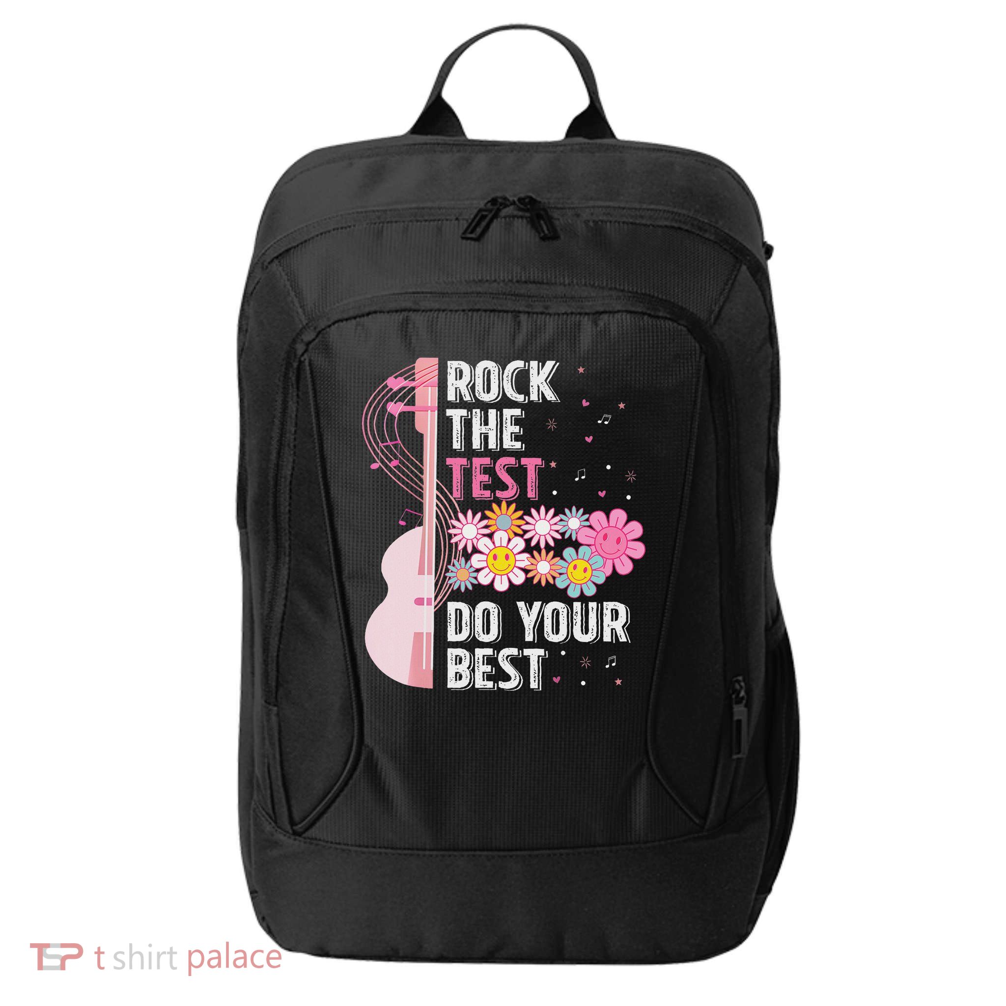 Rock The Test Do Your Best Testing Day Teachers Students City Backpack