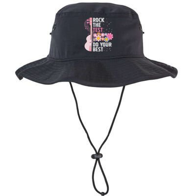 Rock The Test Do Your Best Testing Day Teachers Students Bucket Hat