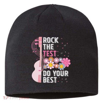 Rock The Test Do Your Best Testing Day Teachers Students Sustainable Beanie