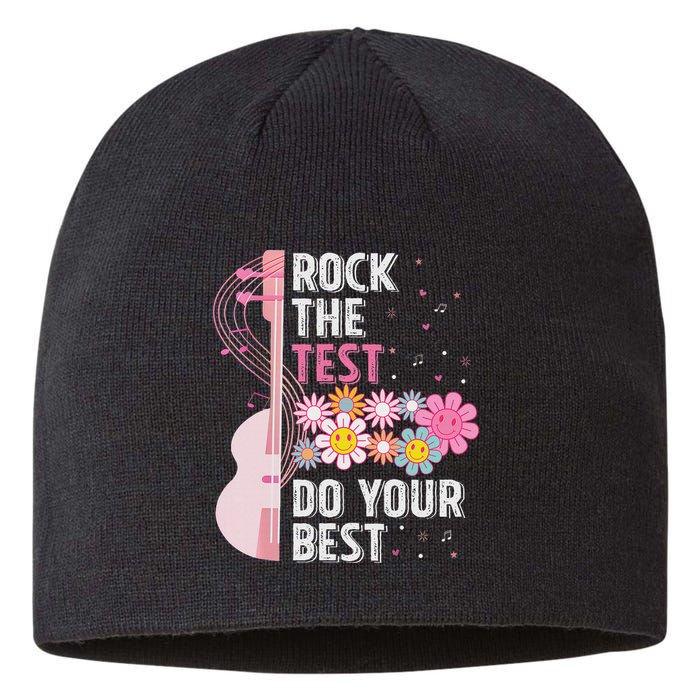Rock The Test Do Your Best Testing Day Teachers Students Sustainable Beanie