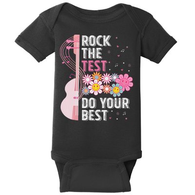 Rock The Test Do Your Best Testing Day Teachers Students Baby Bodysuit