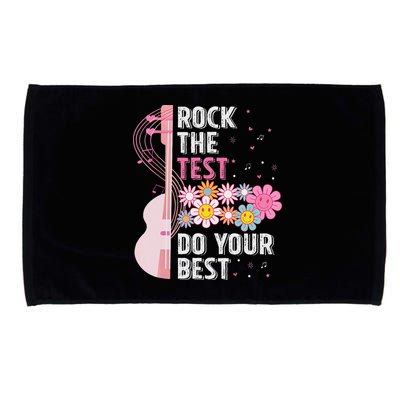 Rock The Test Do Your Best Testing Day Teachers Students Microfiber Hand Towel