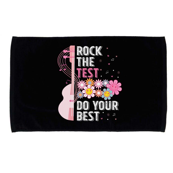Rock The Test Do Your Best Testing Day Teachers Students Microfiber Hand Towel