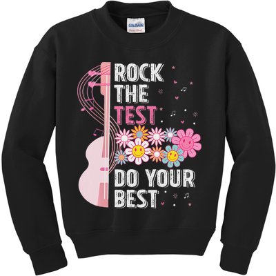 Rock The Test Do Your Best Testing Day Teachers Students Kids Sweatshirt