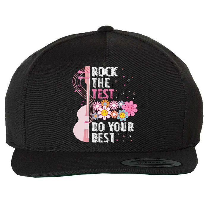 Rock The Test Do Your Best Testing Day Teachers Students Wool Snapback Cap