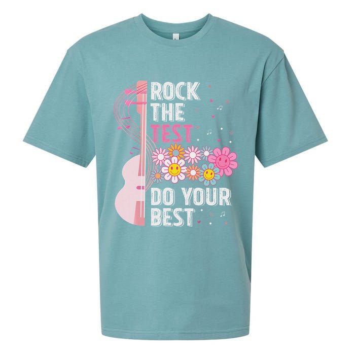 Rock The Test Do Your Best Testing Day Teachers Students Sueded Cloud Jersey T-Shirt