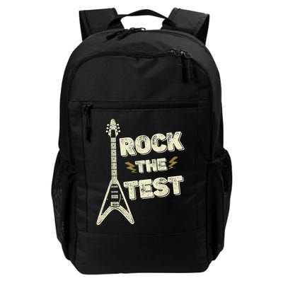 Rock The Test Guitar Teacher Test Day Testing Day Teacher Backpack