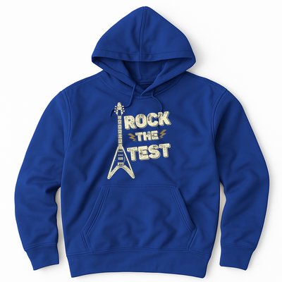Rock The Test Guitar Teacher Test Day Testing Day Teacher Hoodie