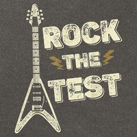 Rock The Test Guitar Teacher Test Day Testing Day Teacher Cotton Canvas Backpack