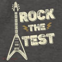 Rock The Test Guitar Teacher Test Day Testing Day Teacher Vector Backpack
