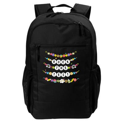 Rock The Test Testing Day Cute Friendship Bracelets Teacher Backpack
