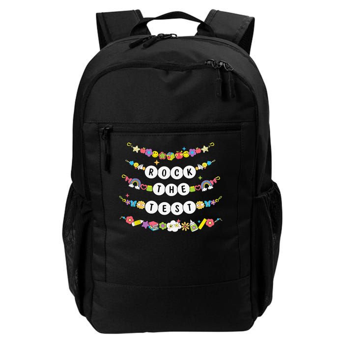 Rock The Test Testing Day Cute Friendship Bracelets Teacher Backpack