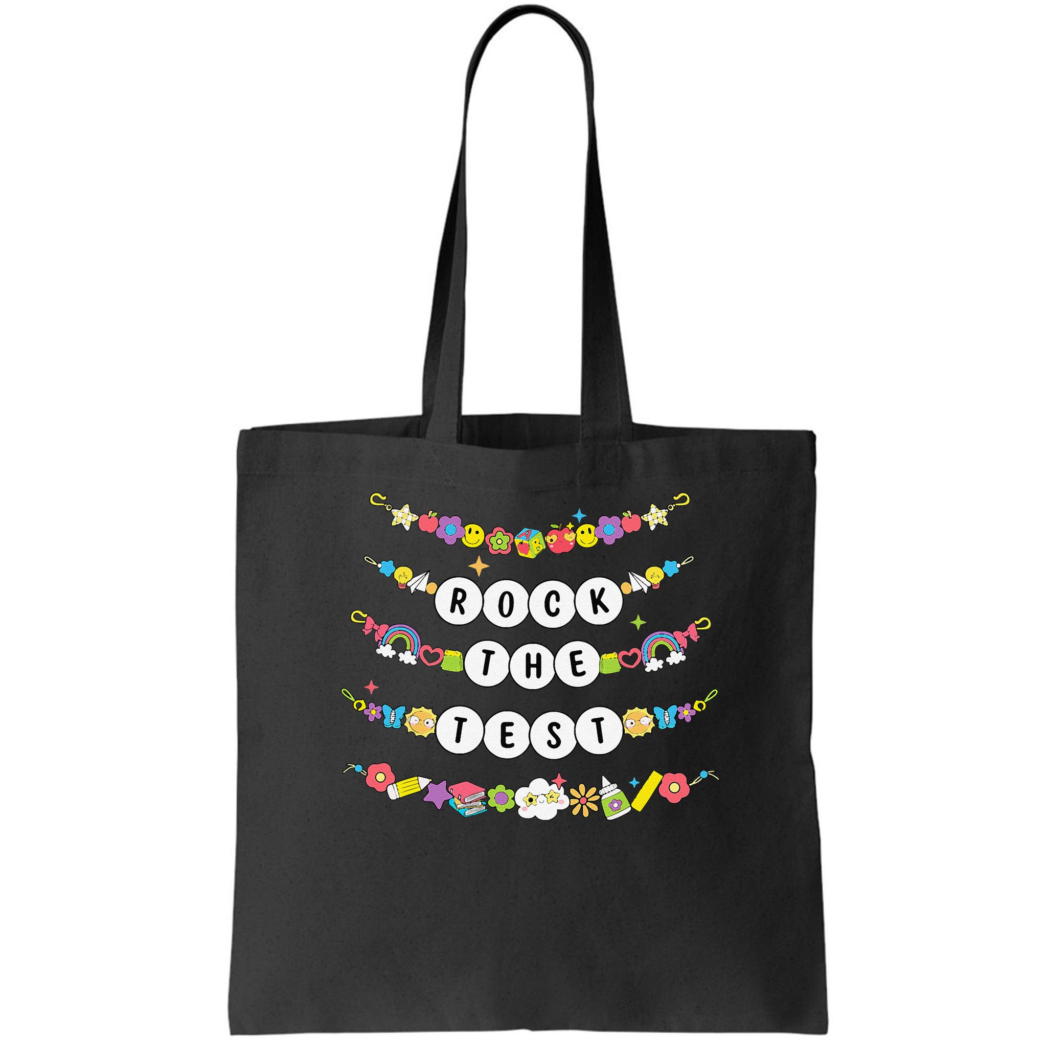 Rock The Test Testing Day Cute Friendship Bracelets Teacher Bag