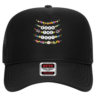 Rock The Test Testing Day Cute Friendship Bracelets Teacher Trucker Hat