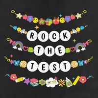 Rock The Test Testing Day Cute Friendship Bracelets Teacher Golf Towel