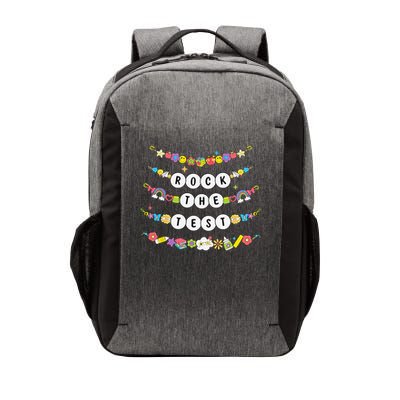 Rock The Test Testing Day Cute Friendship Bracelets Teacher Vector Backpack