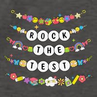 Rock The Test Testing Day Cute Friendship Bracelets Teacher Vector Backpack