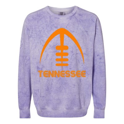 Retro Tennessee Tn Orange Colorblast Crewneck Sweatshirt