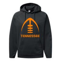 Retro Tennessee Tn Orange Performance Fleece Hoodie