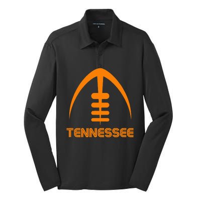 Retro Tennessee Tn Orange Silk Touch Performance Long Sleeve Polo