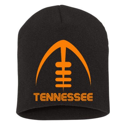 Retro Tennessee Tn Orange Short Acrylic Beanie