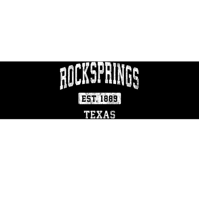 Rocksprings Texas Tx Vintage Sports Established Bumper Sticker