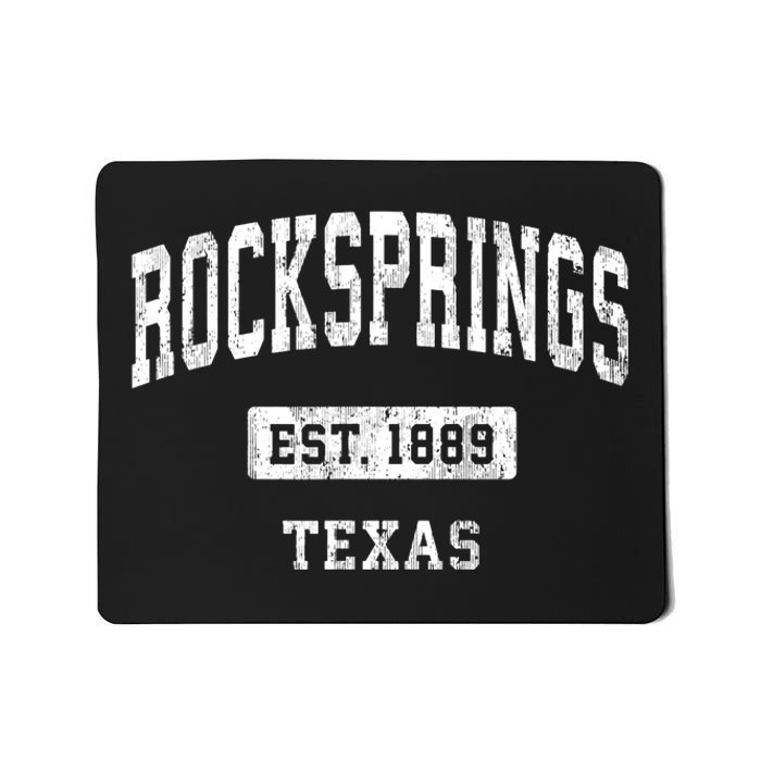 Rocksprings Texas Tx Vintage Sports Established Mousepad