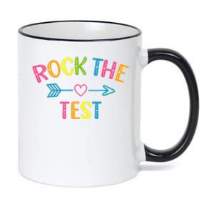 Rock The Test Dont Stress Test Day Funny Teacher day 11oz Black Color Changing Mug