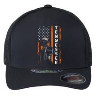 Retro Tennessee Throwback Design Tn Usa Flag Flexfit Unipanel Trucker Cap