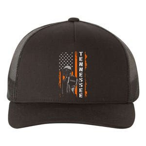 Retro Tennessee Throwback Design Tn Usa Flag Yupoong Adult 5-Panel Trucker Hat