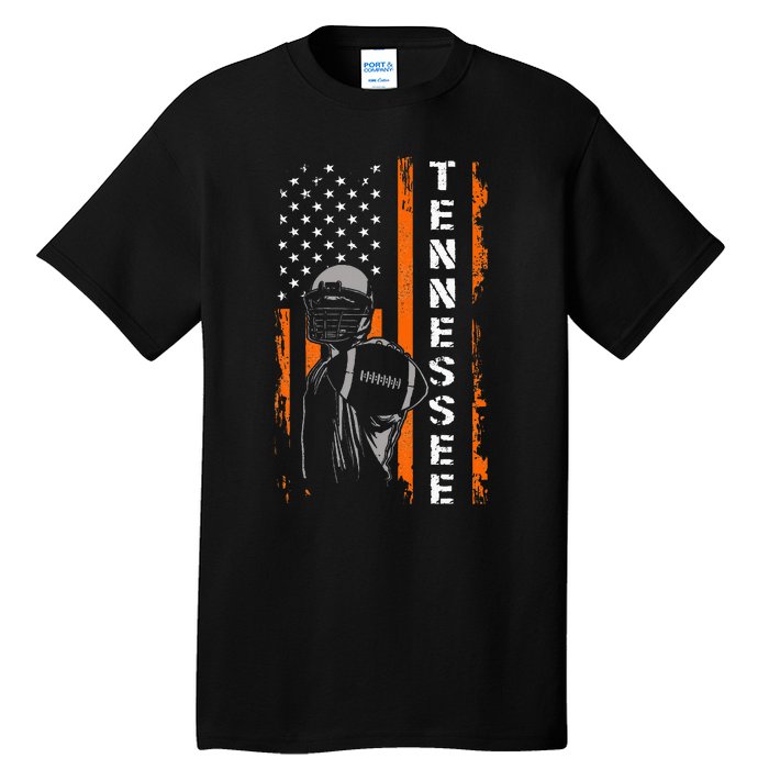 Retro Tennessee Throwback Design Tn Usa Flag Tall T-Shirt