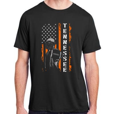 Retro Tennessee Throwback Design Tn Usa Flag Adult ChromaSoft Performance T-Shirt