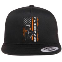 Retro Tennessee Throwback Design Tn Usa Flag Flat Bill Trucker Hat