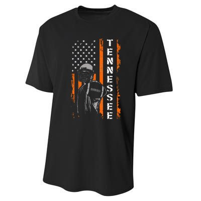 Retro Tennessee Throwback Design Tn Usa Flag Performance Sprint T-Shirt