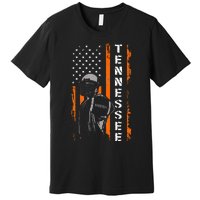 Retro Tennessee Throwback Design Tn Usa Flag Premium T-Shirt