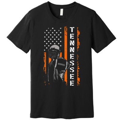 Retro Tennessee Throwback Design Tn Usa Flag Premium T-Shirt