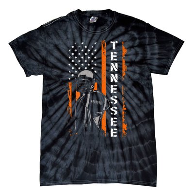 Retro Tennessee Throwback Design Tn Usa Flag Tie-Dye T-Shirt