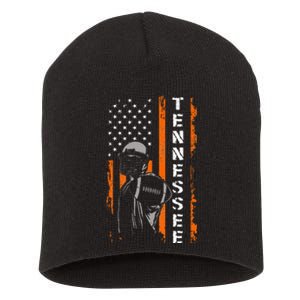 Retro Tennessee Throwback Design Tn Usa Flag Short Acrylic Beanie