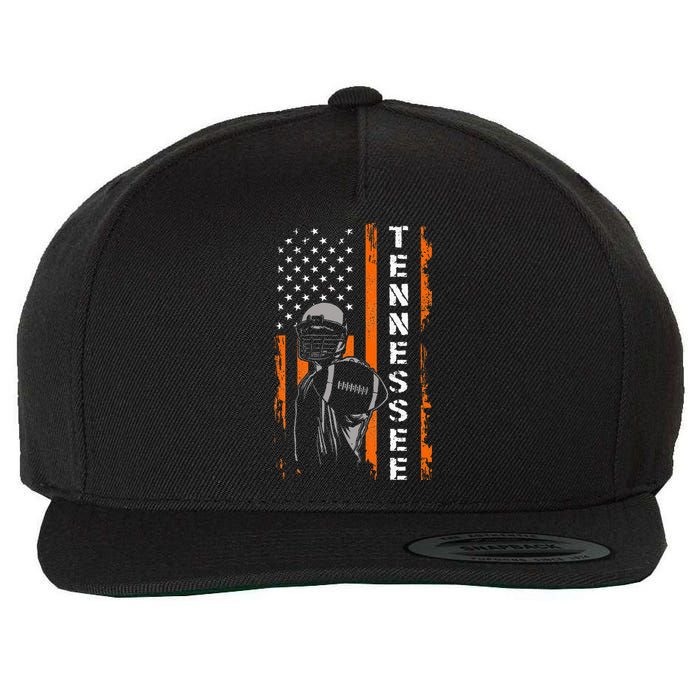 Retro Tennessee Throwback Design Tn Usa Flag Wool Snapback Cap