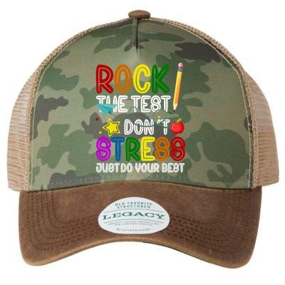Rock The Test Don't Stress Just Do Your Best Educational Legacy Tie Dye Trucker Hat