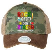 Rock The Test Don't Stress Just Do Your Best Educational Legacy Tie Dye Trucker Hat