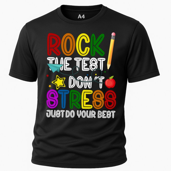 Rock The Test Don't Stress Just Do Your Best Educational Performance Shirt