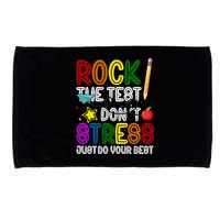Rock The Test Don't Stress Just Do Your Best Educational Microfiber Hand Towel