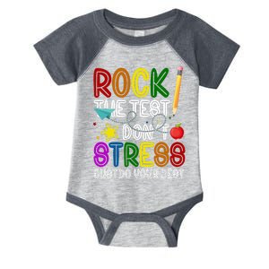 Rock The Test Don't Stress Just Do Your Best Educational Infant Baby Jersey Bodysuit