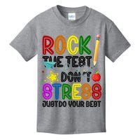 Rock The Test Don't Stress Just Do Your Best Educational Kids T-Shirt