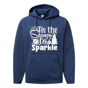 Retro Tis The Season To Funny Christmas Cool Gift Performance Fleece Hoodie