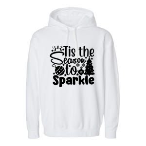 Retro Tis The Season To Funny Christmas Cool Gift Garment-Dyed Fleece Hoodie